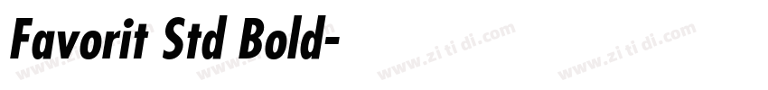 Favorit Std Bold字体转换